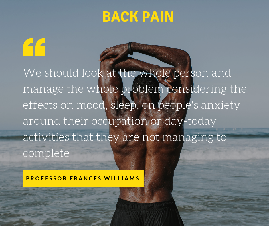Genetics point towards a holistic approach to back pain