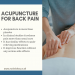 Acupuncture for back pain